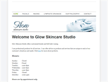 Tablet Screenshot of glowskincarestudio.com
